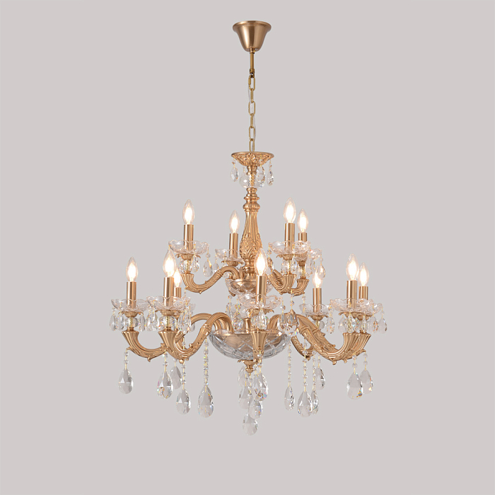 Crystal Lux ELIZABETH SP8+4 BRASS
