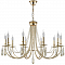 Люстра Crystal Lux VICTORIA SP10 GOLD/AMBER