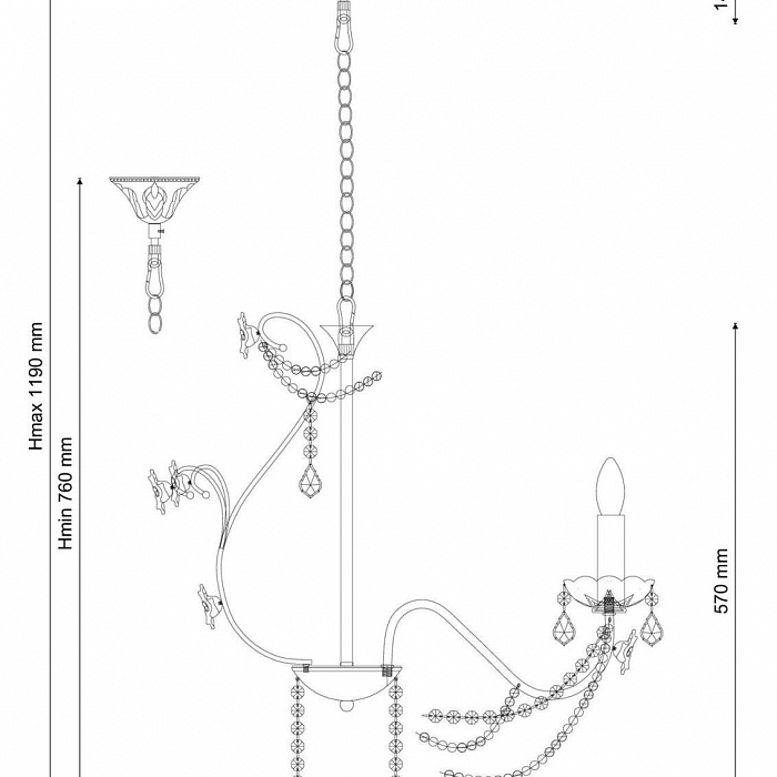 Люстра Lucia Tucci Fiori di rose 186.8