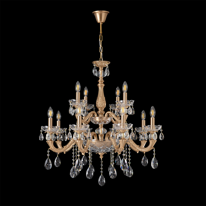 Crystal Lux ELIZABETH SP8+4 BRASS