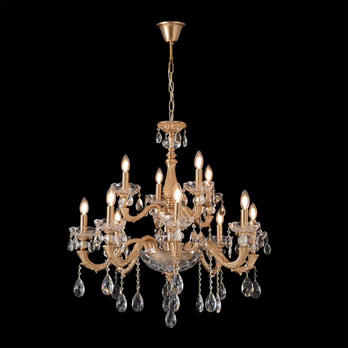 Crystal Lux ELIZABETH SP8+4 BRASS